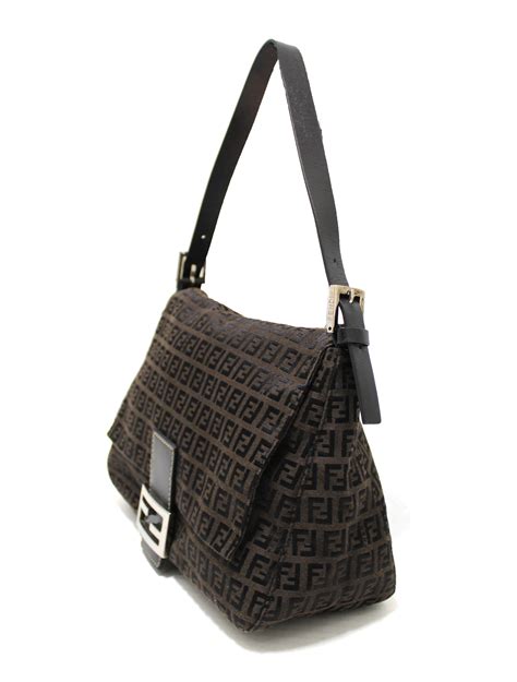 fendi ff pattern shoulder bag|genuine fendi baguette.